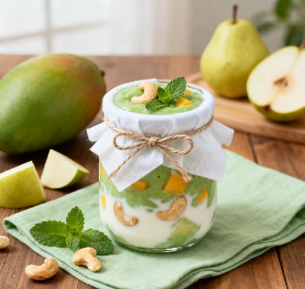 青芒腰果果梨薄荷酸奶