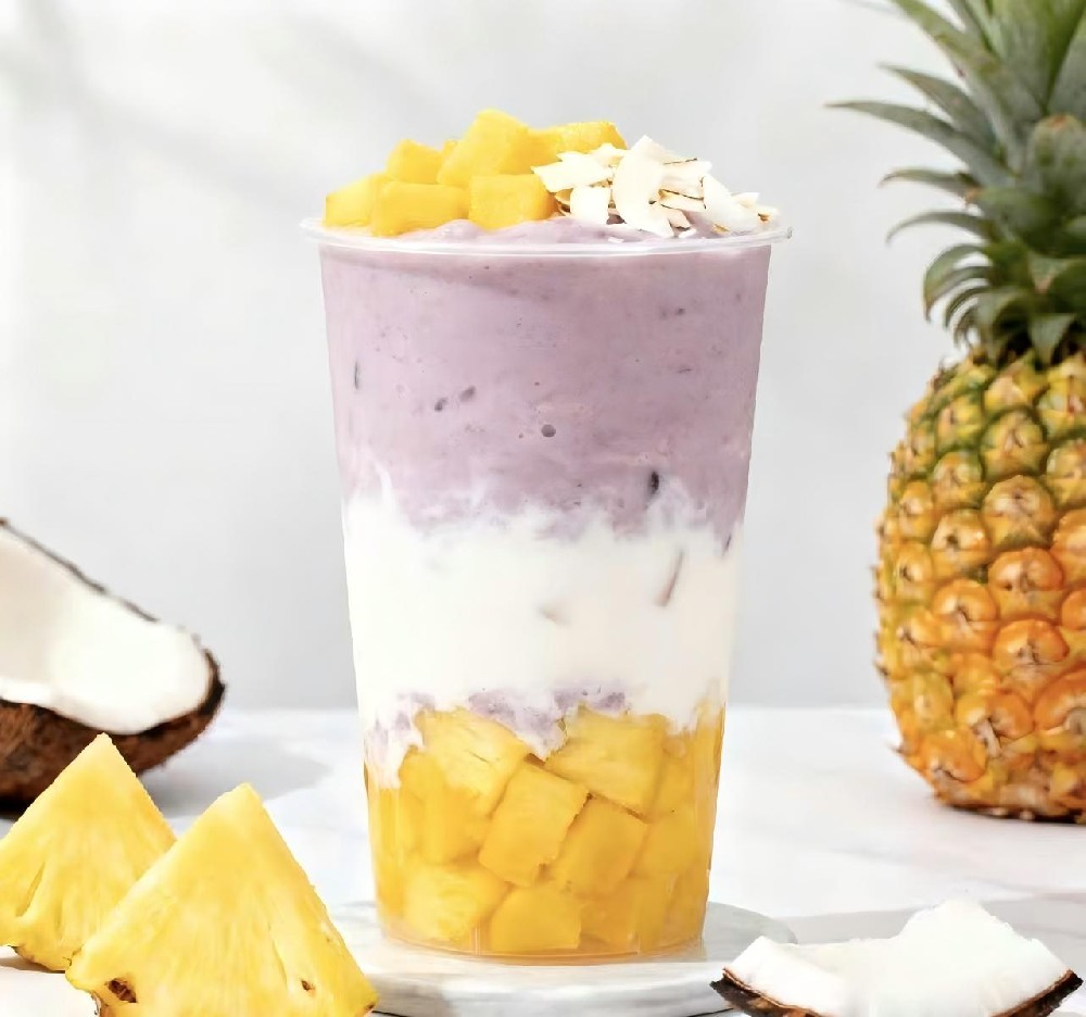 芋泥凤梨生椰拿铁